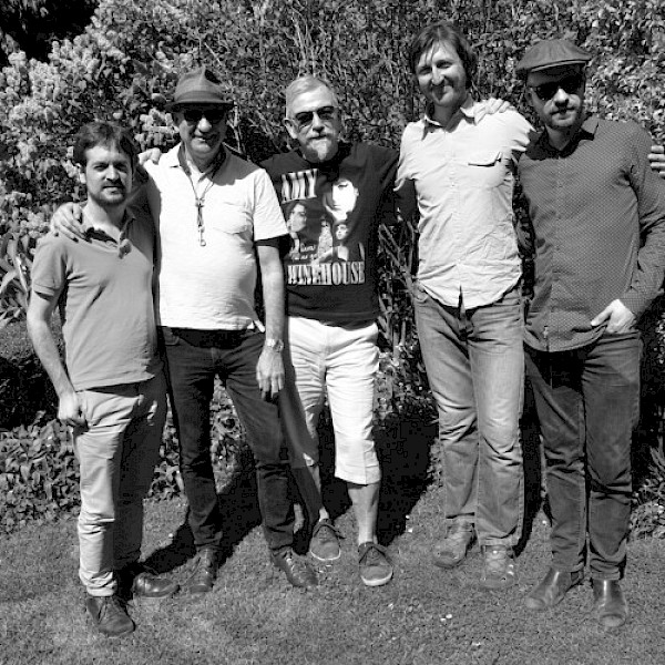 Chromactiv - left to right James Buckham, keyboards; Phil Jones, alto Sax; Paddy Byrne, harmonica and vocals; Andy Hamill, double bass; George Hart, drums.
