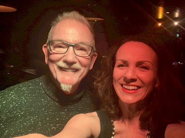 With Karen Lane at Ronnies Upstairs.