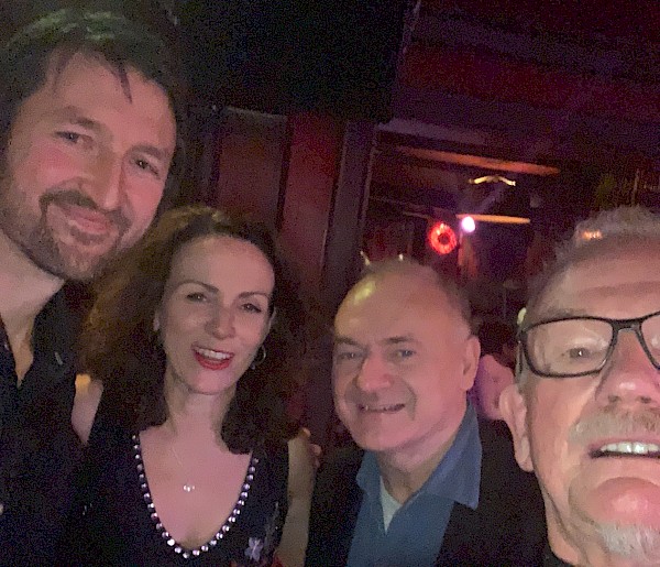 With Andy, Karen and Dominic Ashworth at Ronnies Upstairs